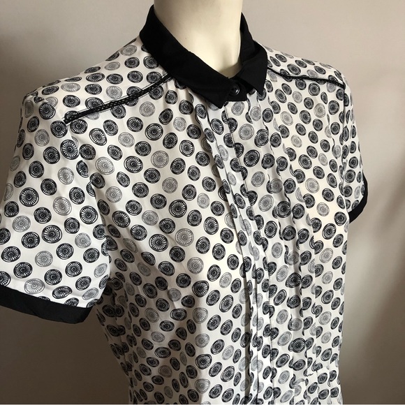 Jason Wu Target Bicycle Wheel Pinwheel Print Silky Shift Dress - Picture 2 of 7